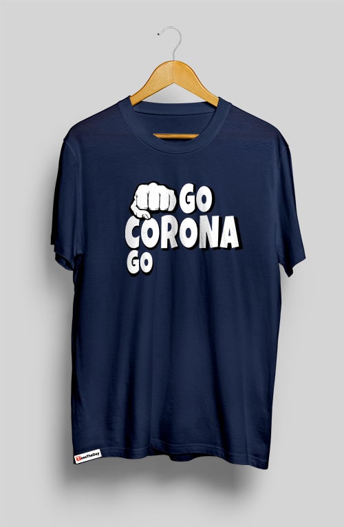 Go Corono Go t-shirt for men india