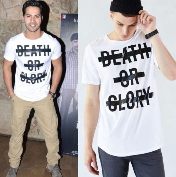 Buy Varun Dhawan T-shirt Death Or Glory