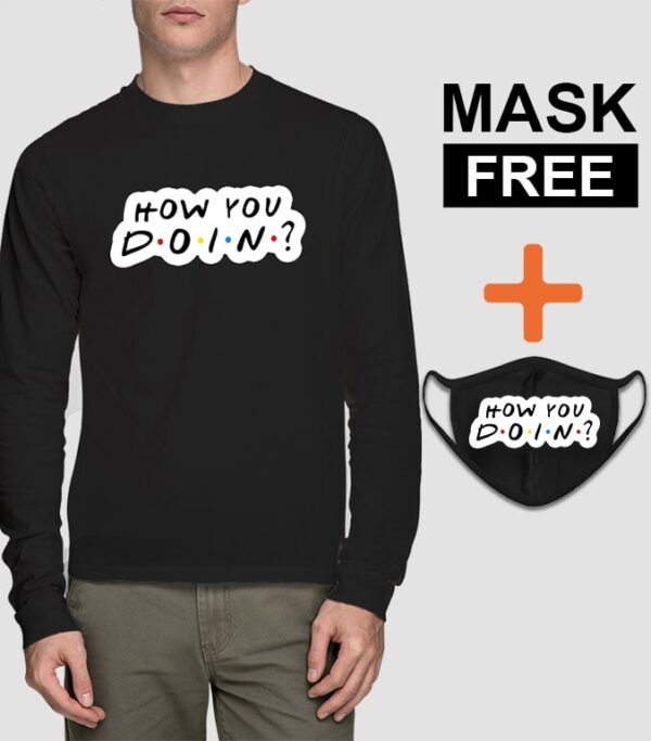 Buy How You Doin T-shirt and Mask Combo Online India