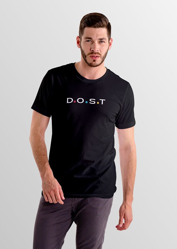 Buy Dost T-shirt and Mask Combo Online India - Men | TeesTheDay