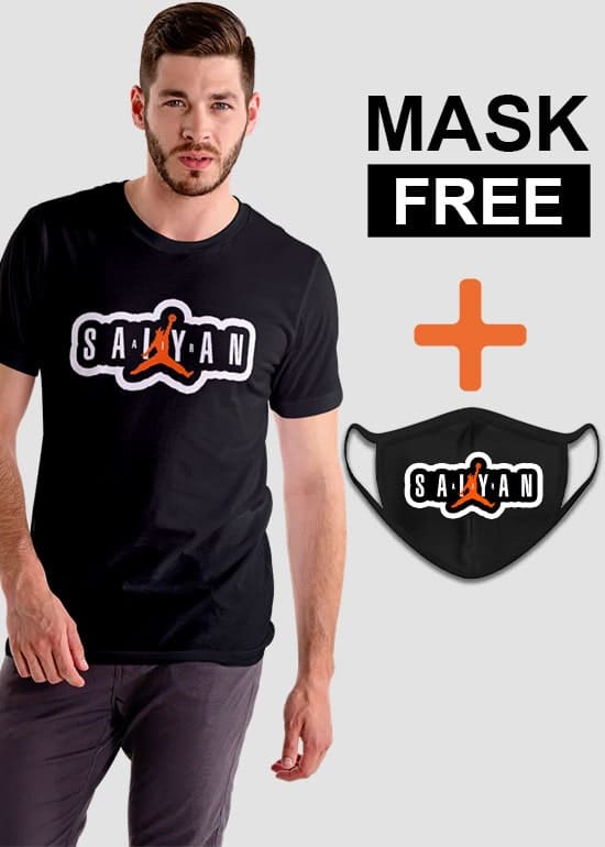 Buy Air Saiyan T-shirt And Mask Combo
