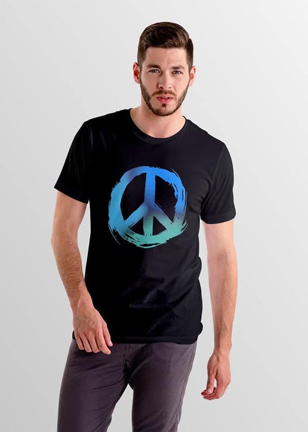 Buy World Peace Half Sleeve T shirt Online India at a special price that you can't miss