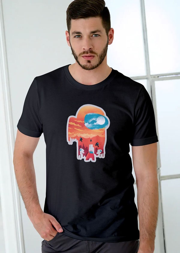 Buy City Imposter Among Us Half Sleeves T Shirt For Men Online in India - Black