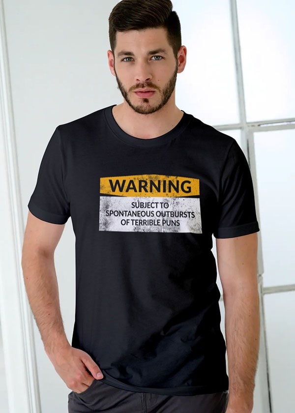 Buy Puns Cool Funny T shirt For Men Online in India - Black