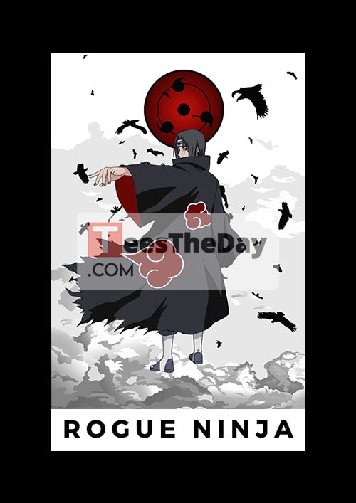 Buy Rogue Ninja Half Sleeves T-Shirt - Black