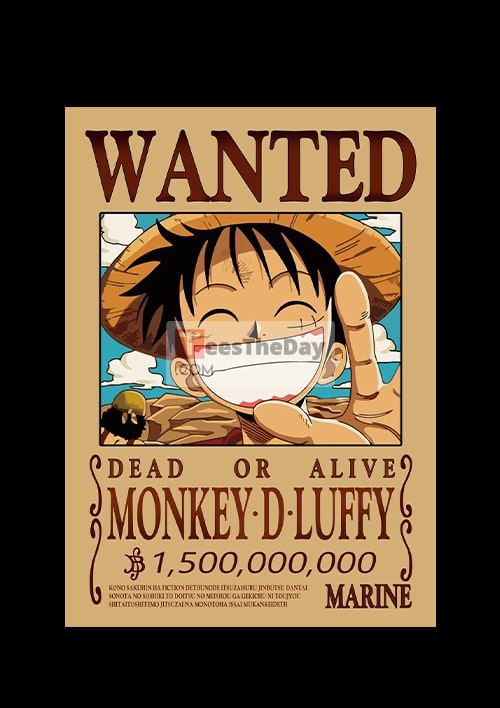 Wanted One Piece T-Shirt - Black
