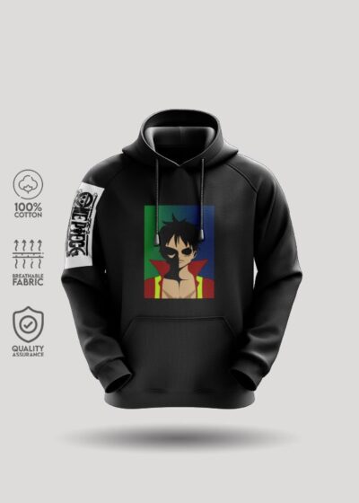 Anime Luffy Hoodie Oversized Anime Hoodie One Piece Luffy  Etsy Finland