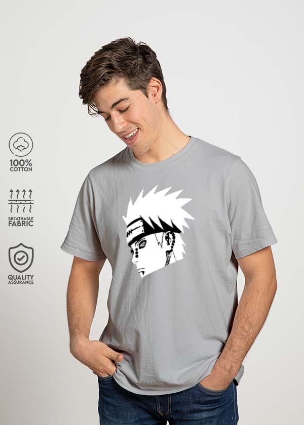 Buy Rogue Ninja x Yahiko x Grey Uchiha Pack Of 3 Naruto T-Shirts - White, Grey, Navy Blue