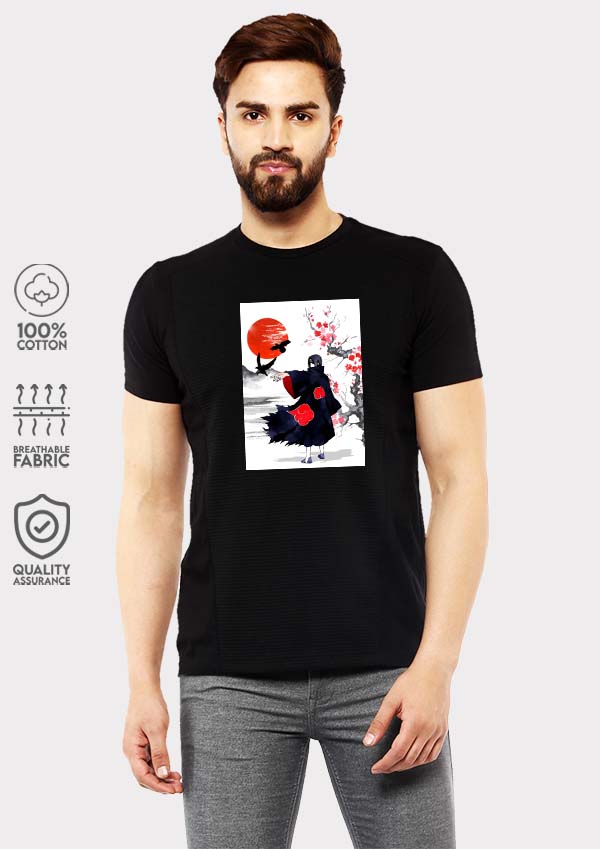 Buy Itachi Paint x Sasuke x Grey Uchiha Pack Of 3 Naruto T-Shirts - Black