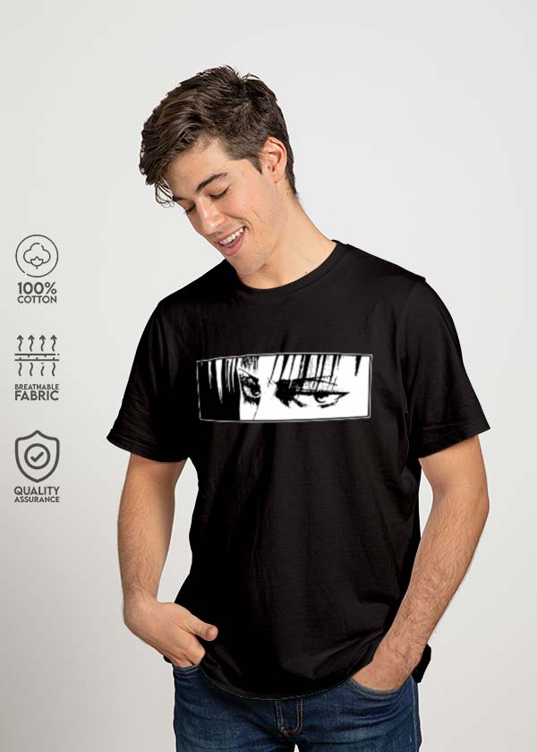 Buy Drunk Levi x Levi Eyes Pack Of 2 AOT T-Shirts - Black, Black