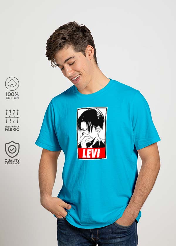 Buy Levi Attack On Titan AOT T-shirt - T Blue