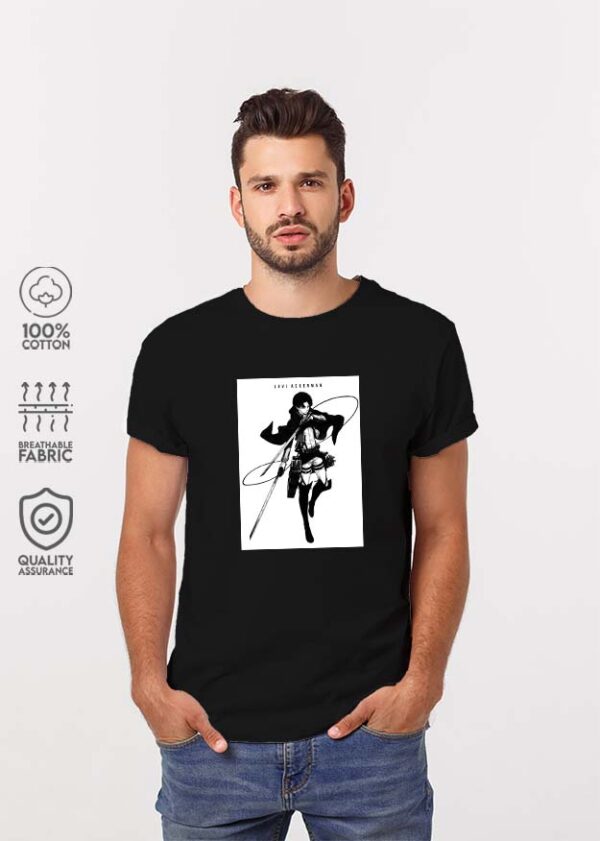 Buy Drunk Levi x Swordsmen x Vintage Levi Pack Of 3 AOT T-Shirts - White, Maroon, Black