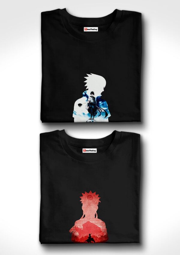 Buy Traitor x Stand Tall Naruto Pack Of 2 T-Shirts - Black, Black