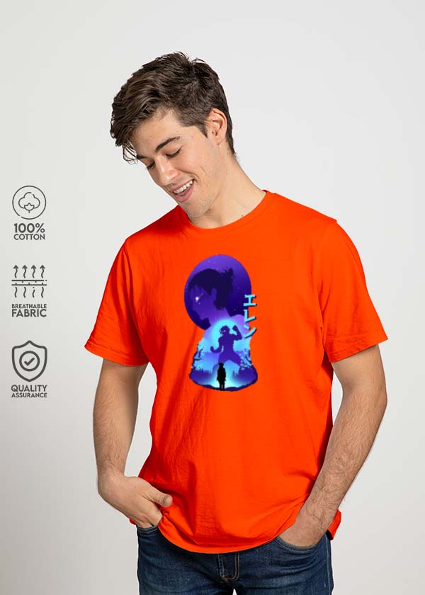Buy Eren x Attack x Levi Pack Of 3 AOT T-Shirts - Royal Blue, Orange, T Blue