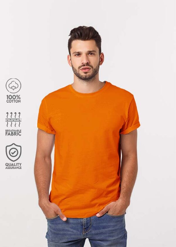 Orange Half Sleeve T-shirt