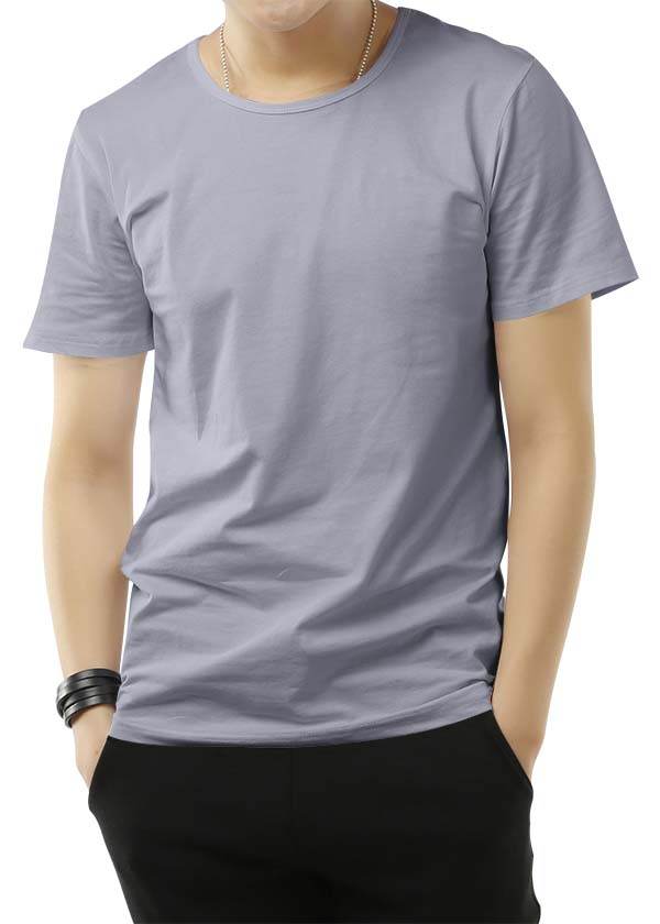 Grey Melange Half Sleeve T-shirt