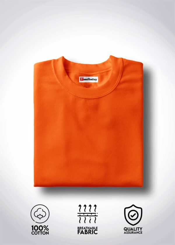 Orange Half Sleeve T-shirt