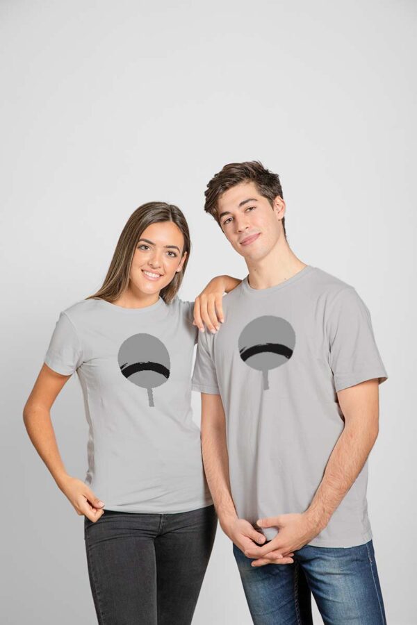 Grey Uchiha Naruto Anime Couple T-shirt
