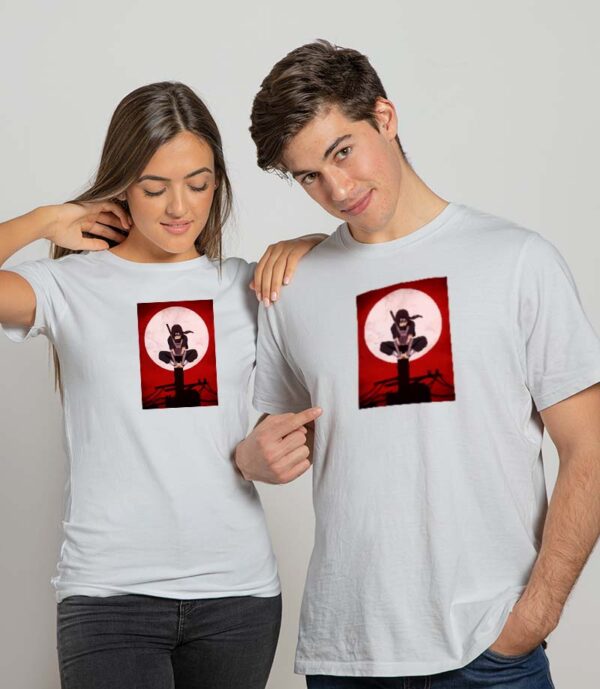 Massacre Night Naruto Anime Couple T-shirt