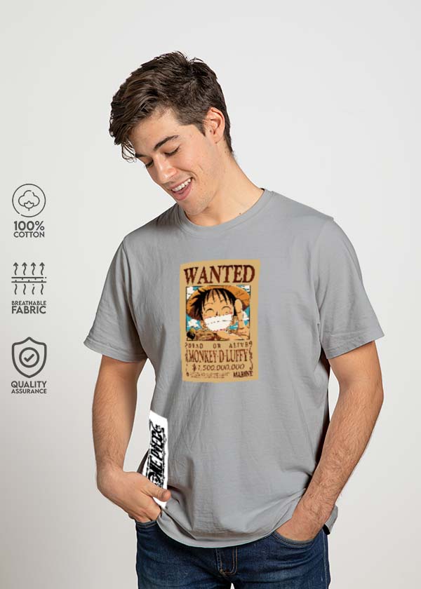 Wanted One Piece T-Shirt - Grey