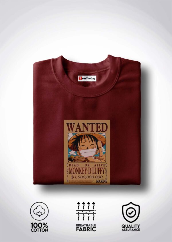 Wanted One Piece T-Shirt - Maroon