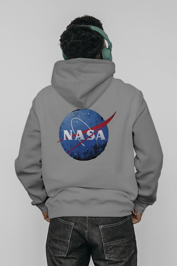 Buy Pocket NASA Hoodie - Grey