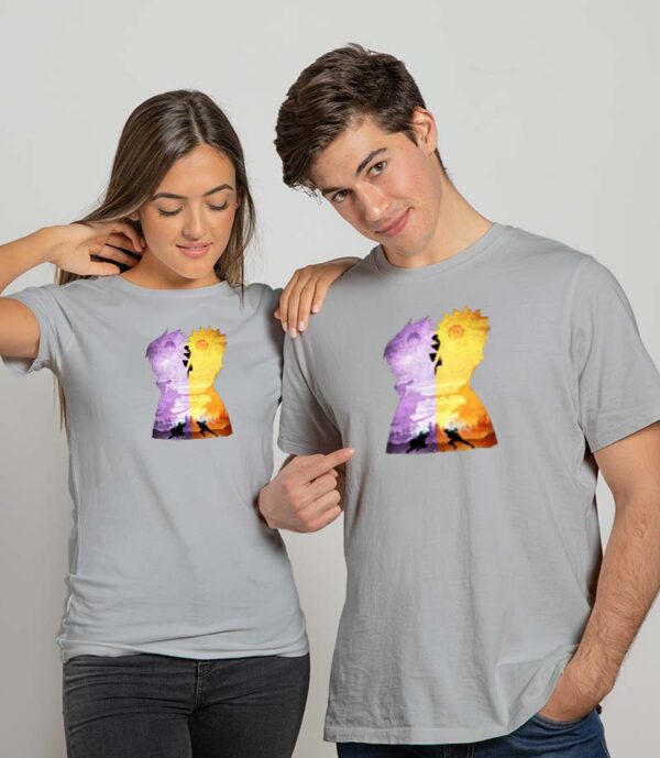 Final Duel Naruto Anime Couple T-shirt