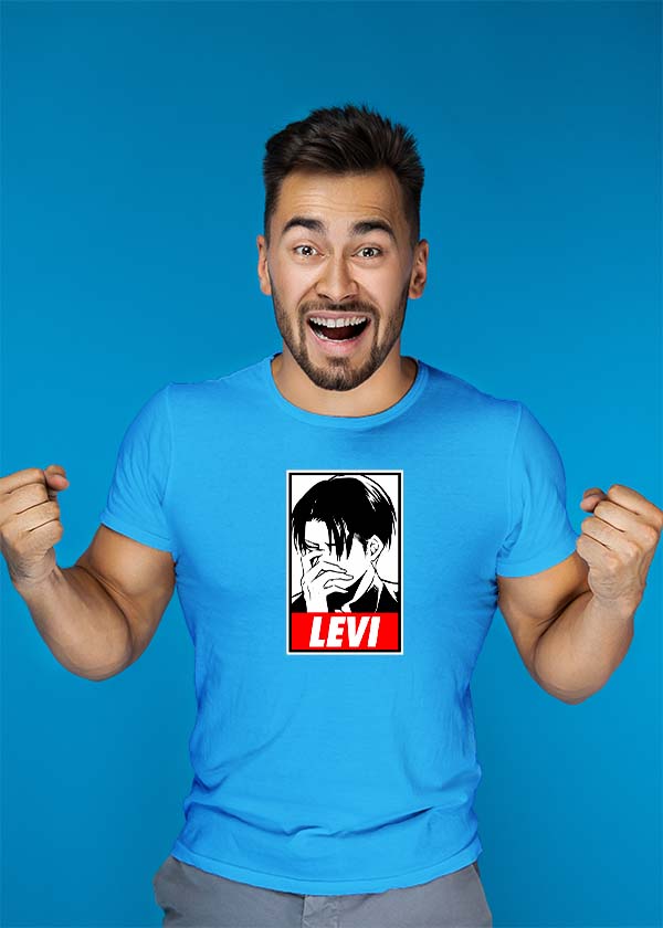 Buy Levi Attack On Titan AOT T-shirt - T Blue
