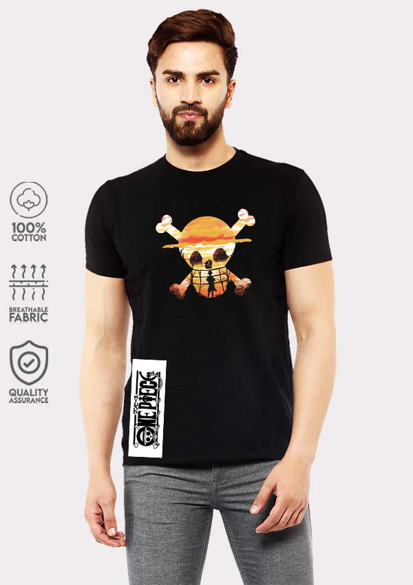 Strawhat Crew One Piece T-Shirt - Black