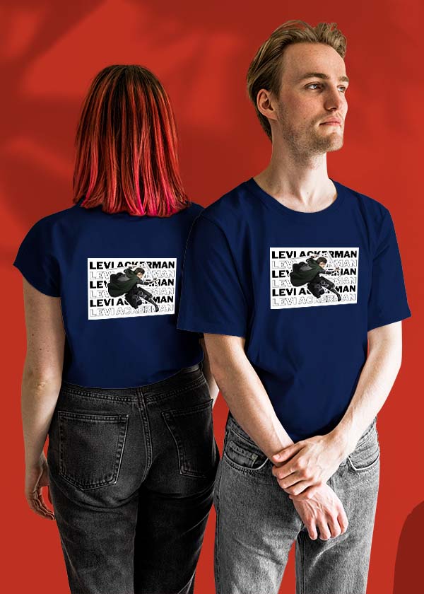 Levi Ackerman Attack On Titan AOT Anime Couple T-shirt