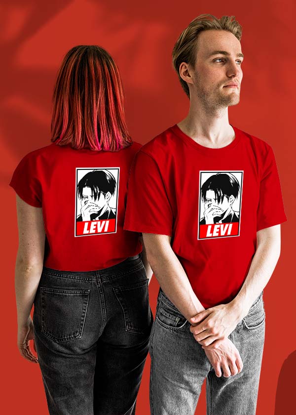 Levi Attack On Titan AOT Anime Couple T-shirt