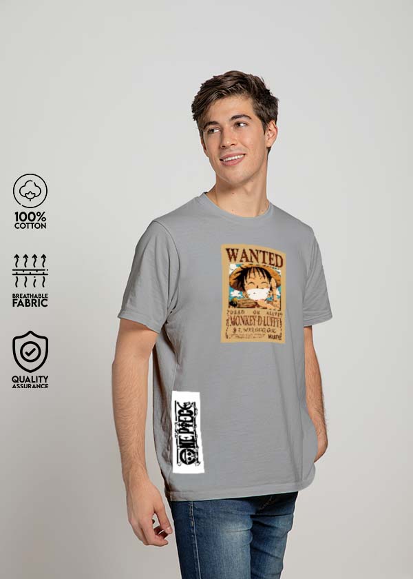 Wanted One Piece T-Shirt - Grey