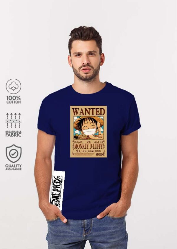 Wanted One Piece T-Shirt - Navy Blue