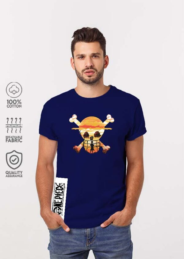Strawhat Crew One Piece T-Shirt - Navy Blue