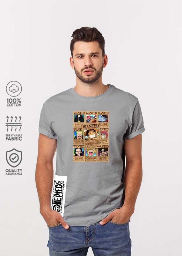 Strawhats One Piece T-Shirt - Grey