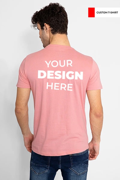 Men's Custom Tshirt - Baby Pink
